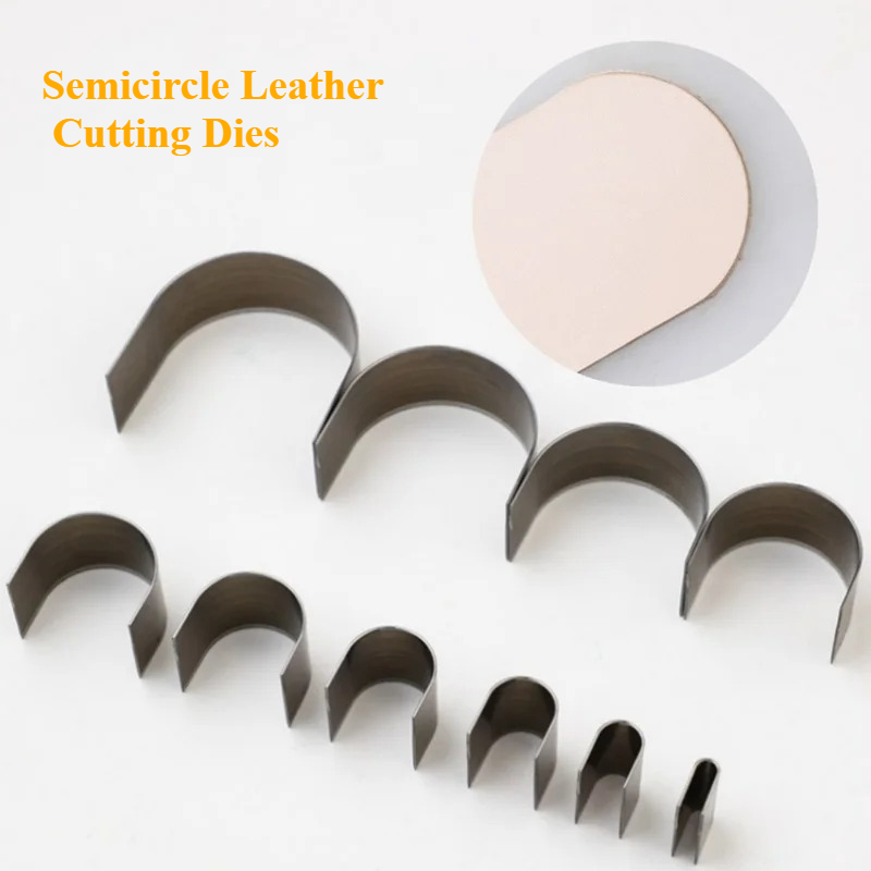 Leathercraft Japan - Juego de 10 troqueles semicirculares para