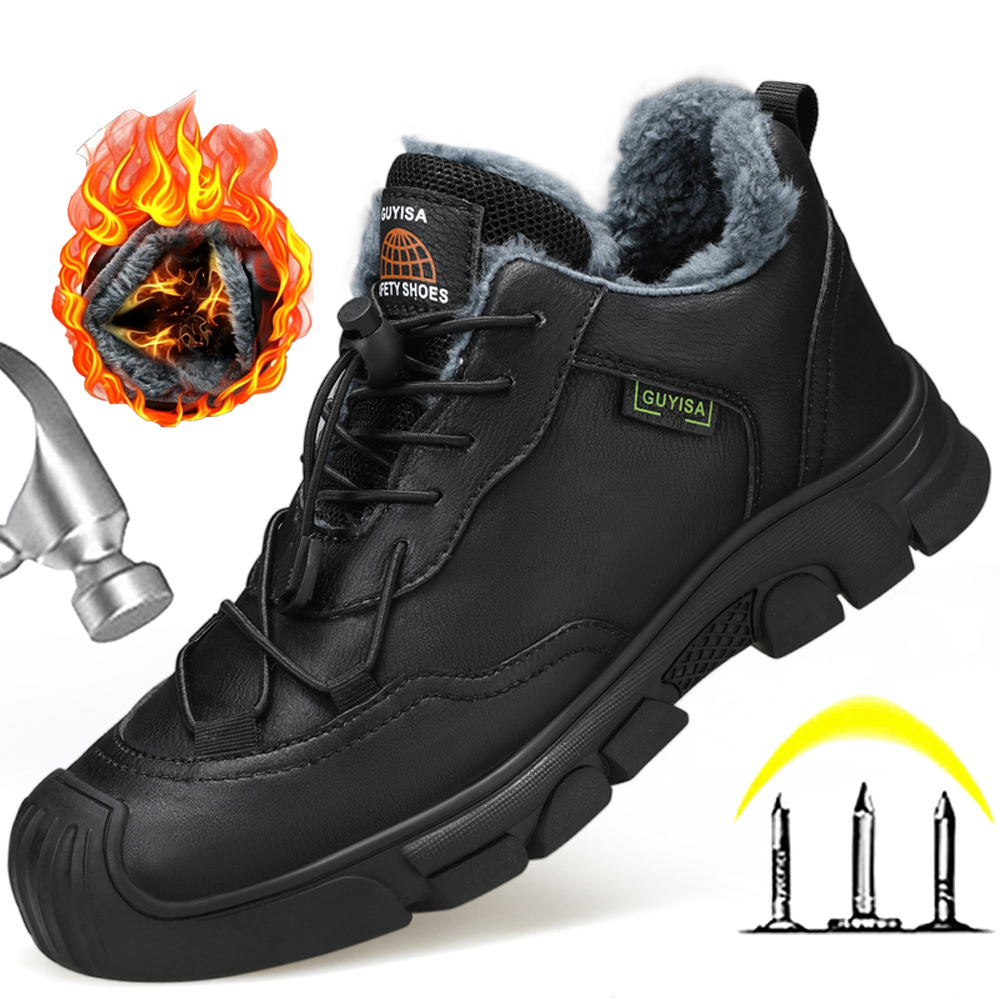 Leather Work Women Shoes - Botas de invierno para hombre, zapatos