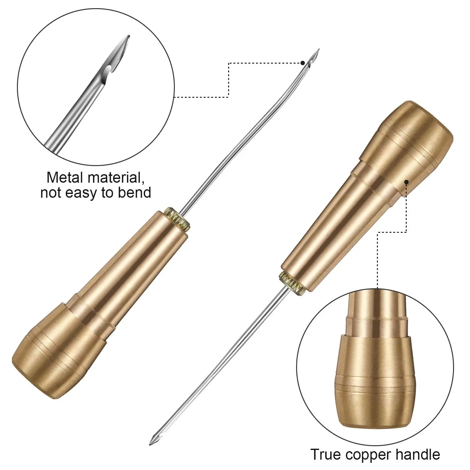 Leatherwork Repairs - Kit de Costura de Cuero con