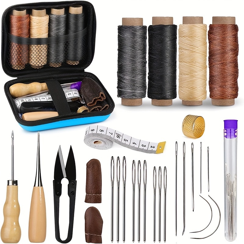Leatherwork Repairs - Kit de Costura de Cuero, Kit