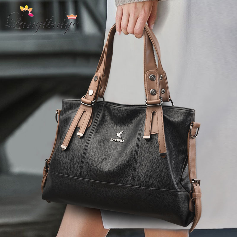 Leather Work Laptop Bag - Bolsos de mano de cuero de