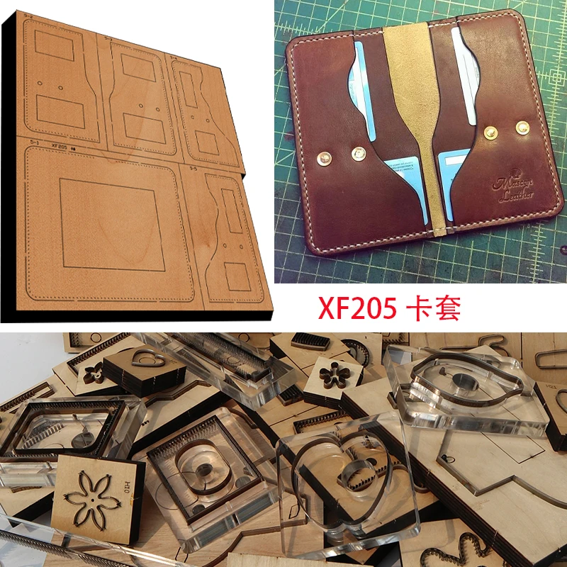 Leathercraft Japan - Troquel de madera con hoja de