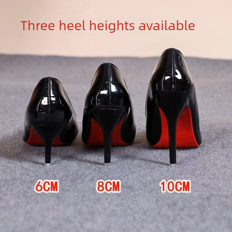 Zapatos de tacón de aguja de c - Leather Work Women Shoes reseña y precio