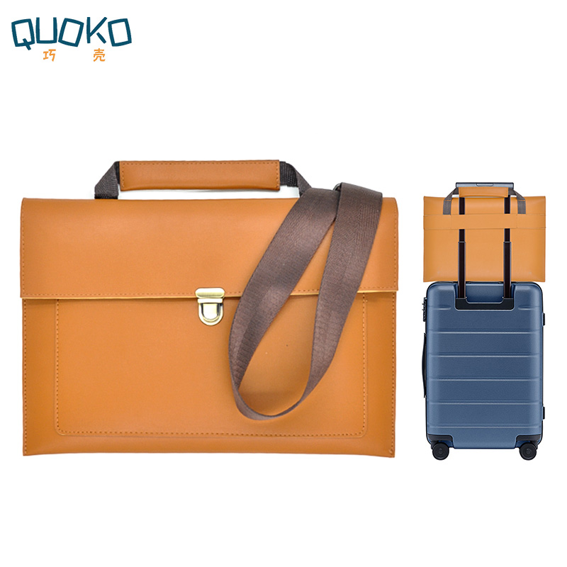 Bolso de cuero sintético para  - Leather Work Laptop Bag reseña y precio