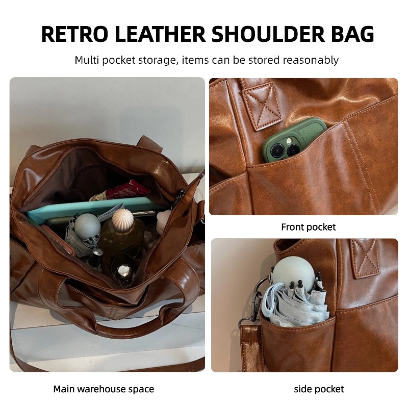 Bolso de mano retro de cuero s - Leather Work Bag Women reseña y precio