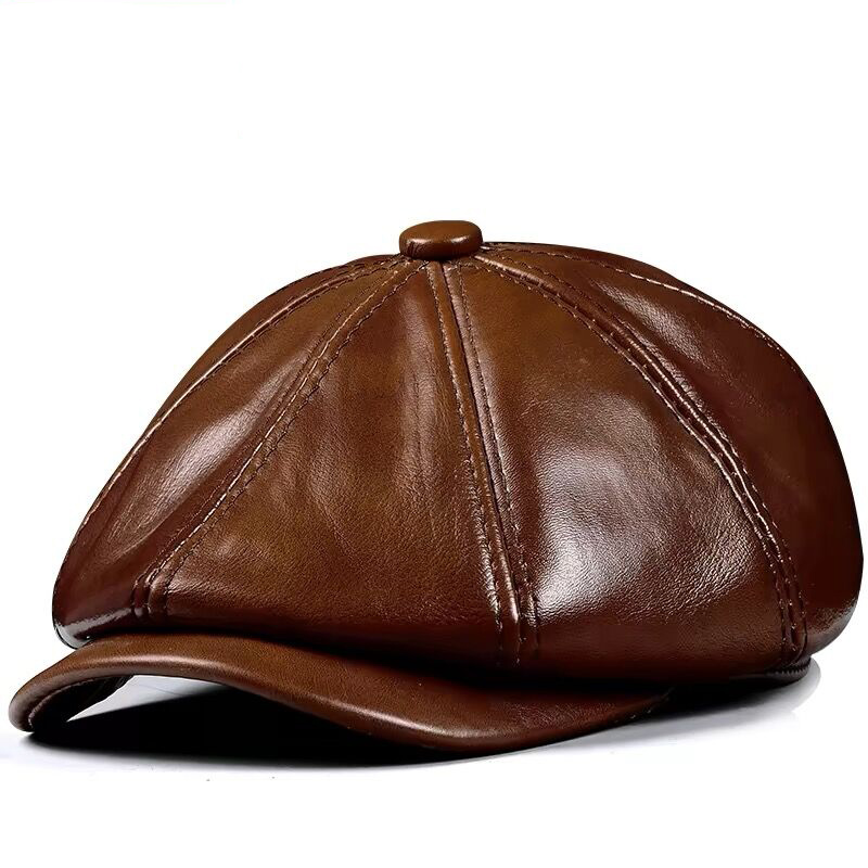 Primavera nuevo sombrero de cu - Leather Work Hat reseña y precio
