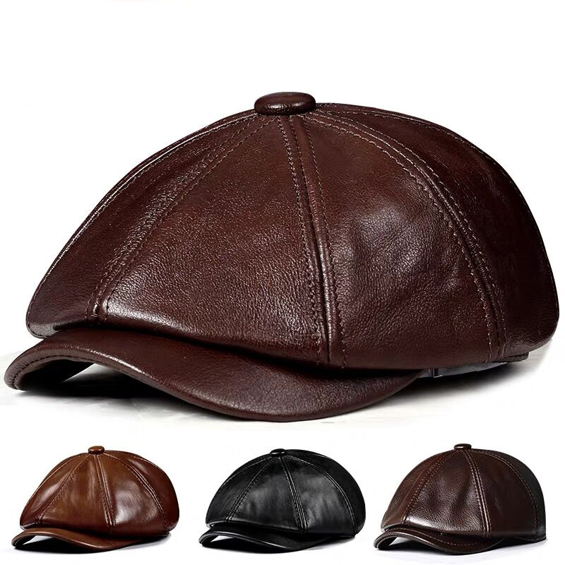 Primavera nuevo sombrero de cu - Leather Work Hat reseña y precio