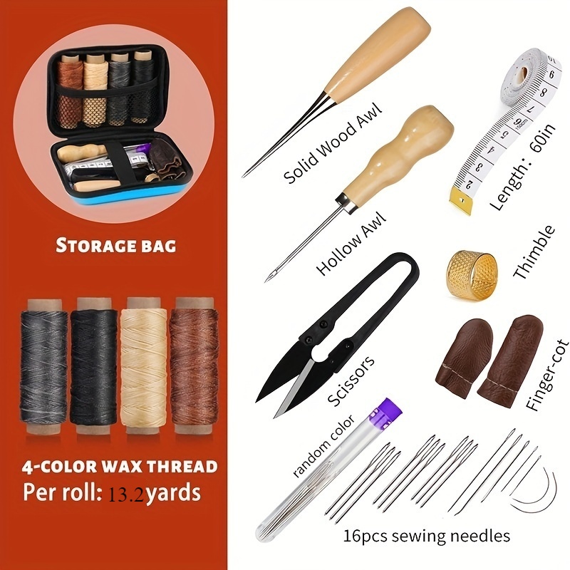 Kit de Costura de Cuero, Kit d - Leatherwork Repairs reseña y precio