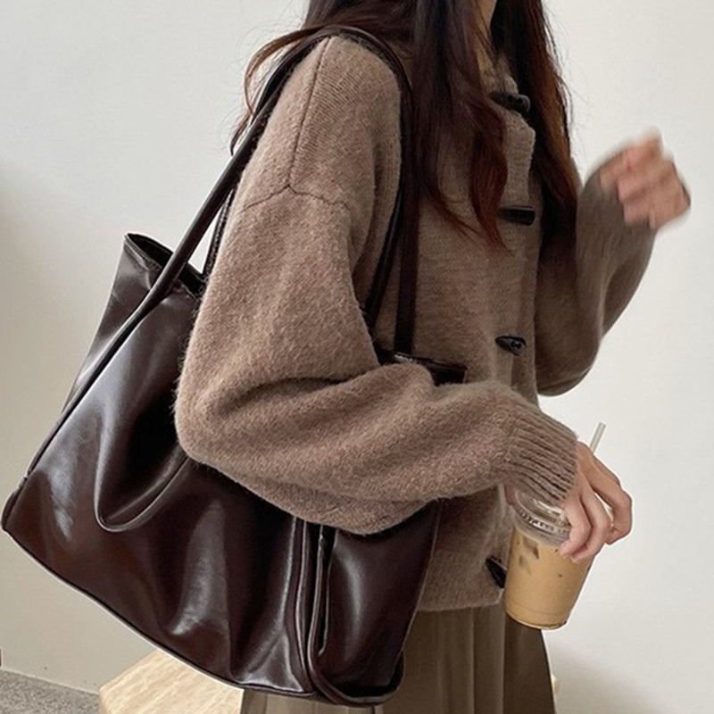 Bolsos de Hombro Vintage para  - Leather Work Bag Women reseña y precio