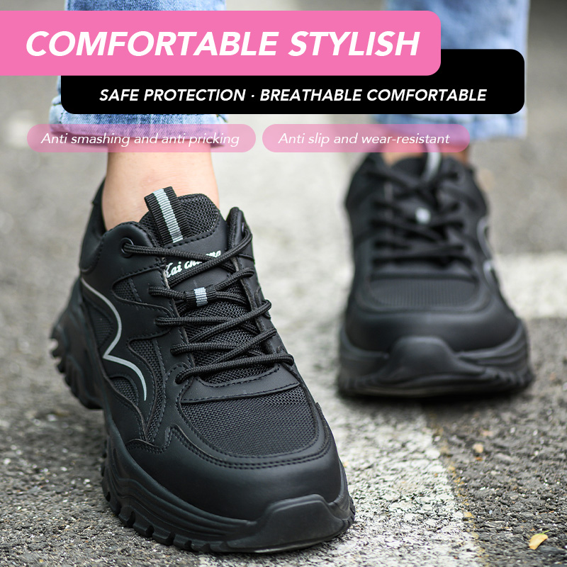 Zapatos de Seguridad Cómodos,  - Leather Work Women Shoes reseña y precio