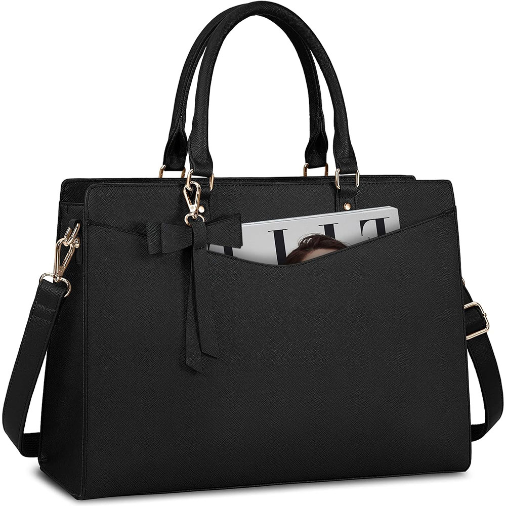 Bolso para Portátil para Mujer - Leather Work Laptop Bag reseña y precio