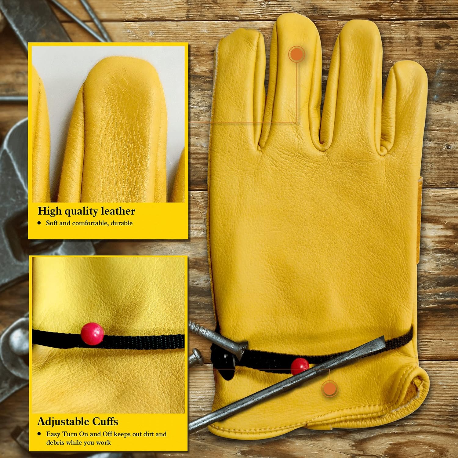 Guantes de Jardinería de Cuero - Leatherwork Repairs reseña y precio