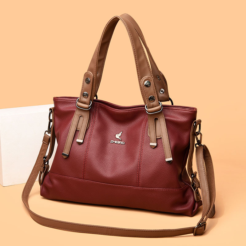 Bolsos de mano de cuero de dis - Leather Work Laptop Bag reseña y precio