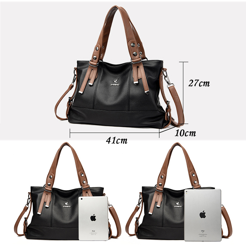 Bolsos de mano de cuero de dis - Leather Work Laptop Bag reseña y precio