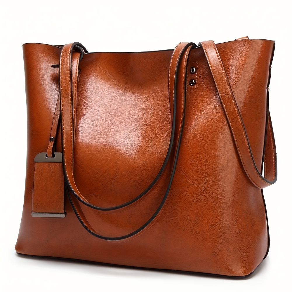 Bolso de mano de cuero Retro c - Leather Work Laptop Bag reseña y precio