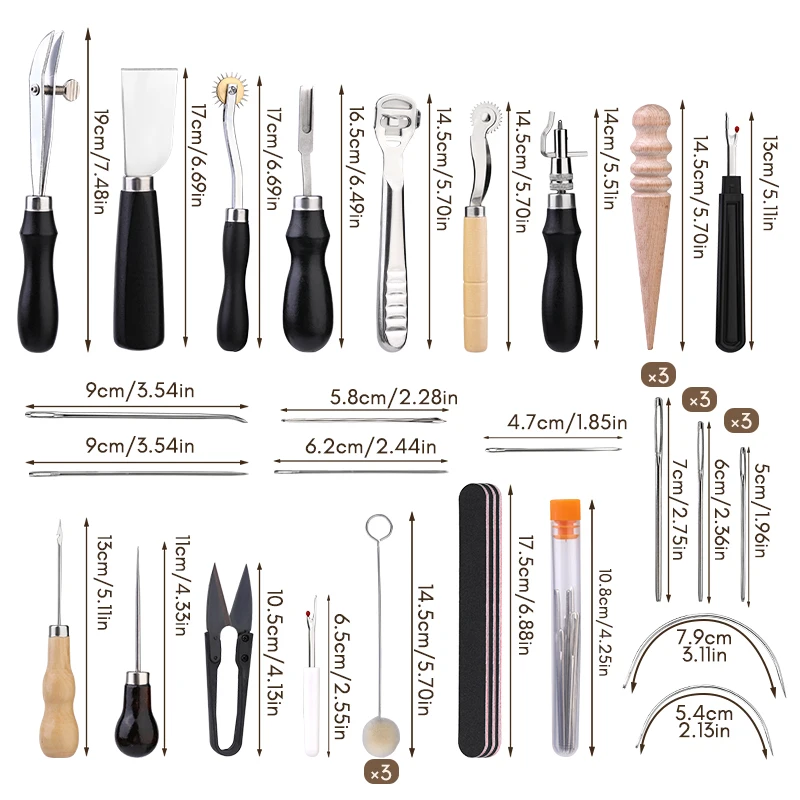 KRABALL-Kit de herramientas pr - Leatherwork Repairs reseña y precio